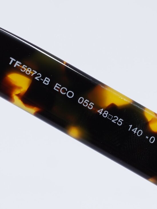 Tom Ford FT5872-B 055 Eyeglasses Havana 48mm Square Frame - Picture 5 of 9